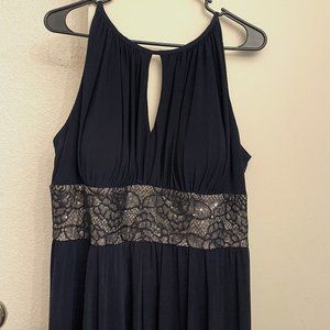 R&M Richards navy blue gown size 16
